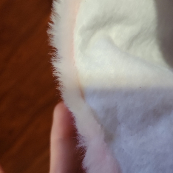 Christmas Stocking Pink Off White - Picture 3 of 6